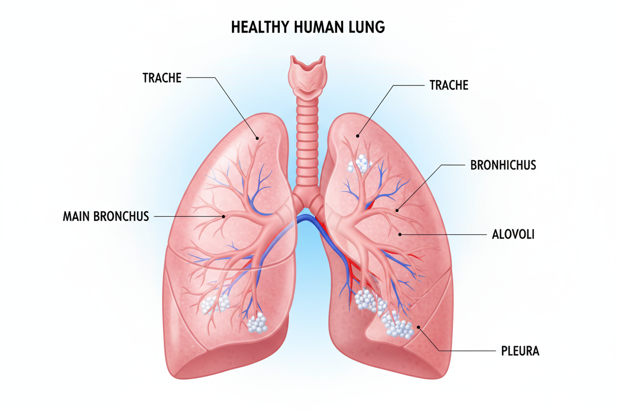 a very clear lung